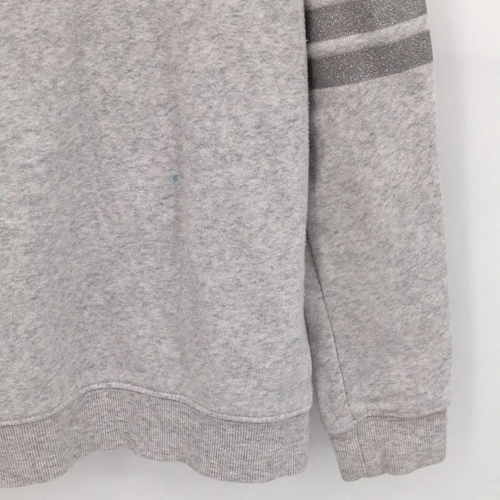 Oshkosh Girls' Gray Hooded Sweatshirt with Pink Lining and Unicorn Pocket 7